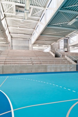 sporthal hekers, interieur